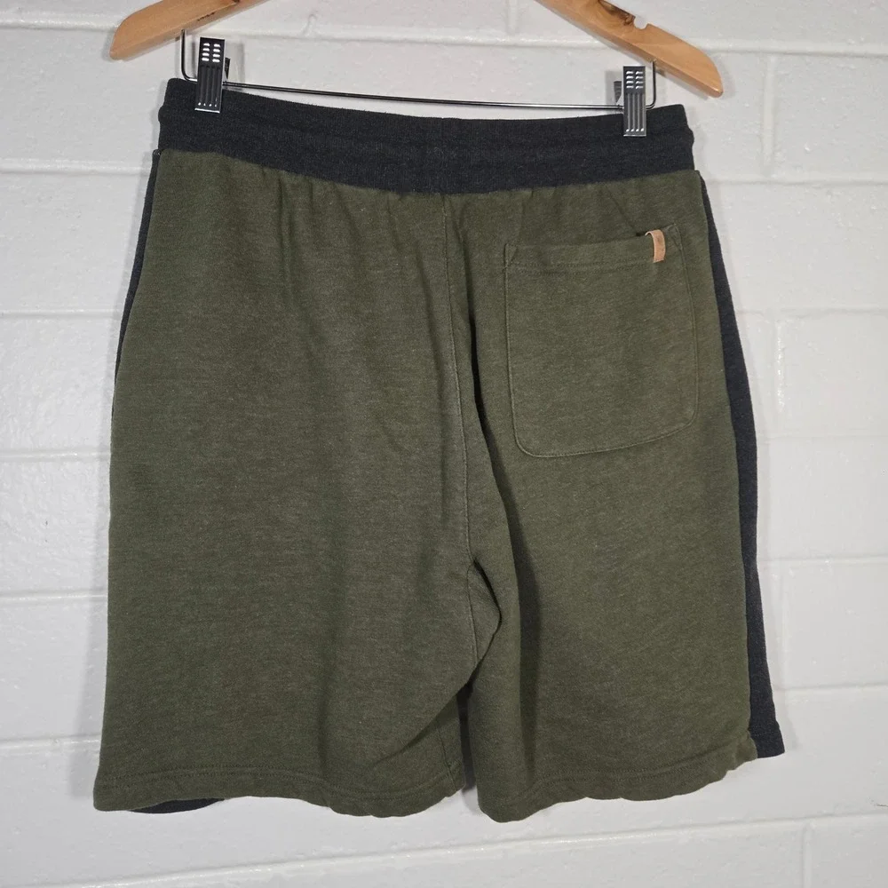 TenTree Sweat Shorts‎ Large Colorblock Drawstring Lounge Organic Cotton Blend